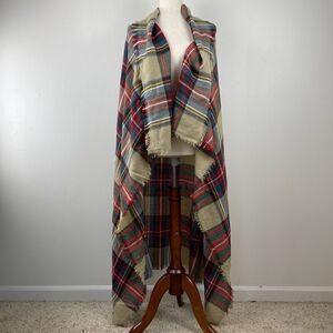 NWOT Tectron Plaid Flannel Adult Wrap